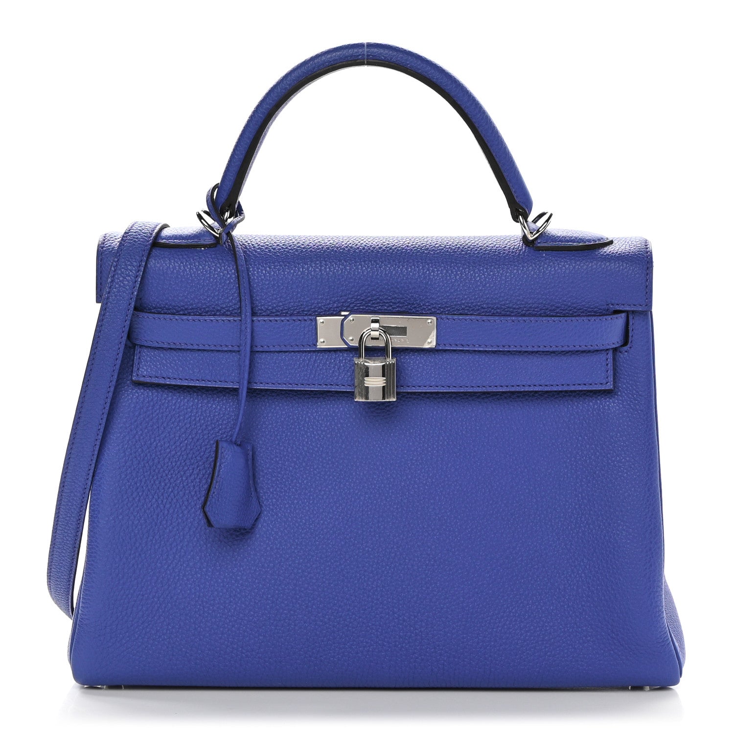 Hermes Togo Kelly Retourne 32 Bleu Electrique 1 of 17