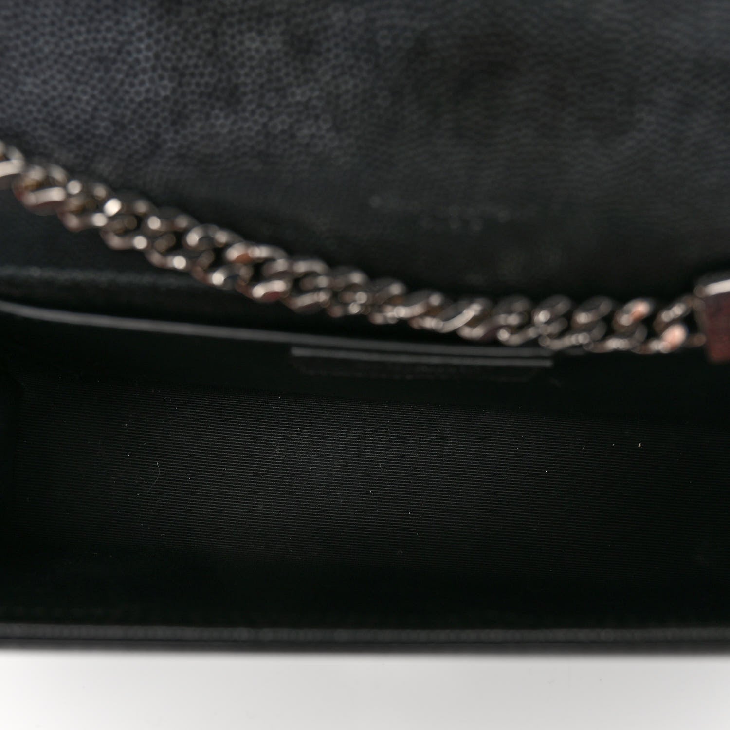 Saint Laurent SAINT LAURENT Grain De Poudre Medium Classic Monogram Kate Satchel Black 5 of 11