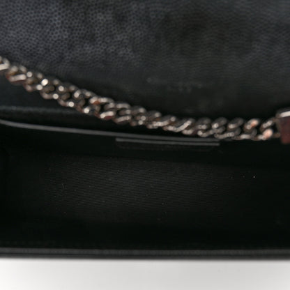 Saint Laurent SAINT LAURENT Grain De Poudre Medium Classic Monogram Kate Satchel Black 5 of 11