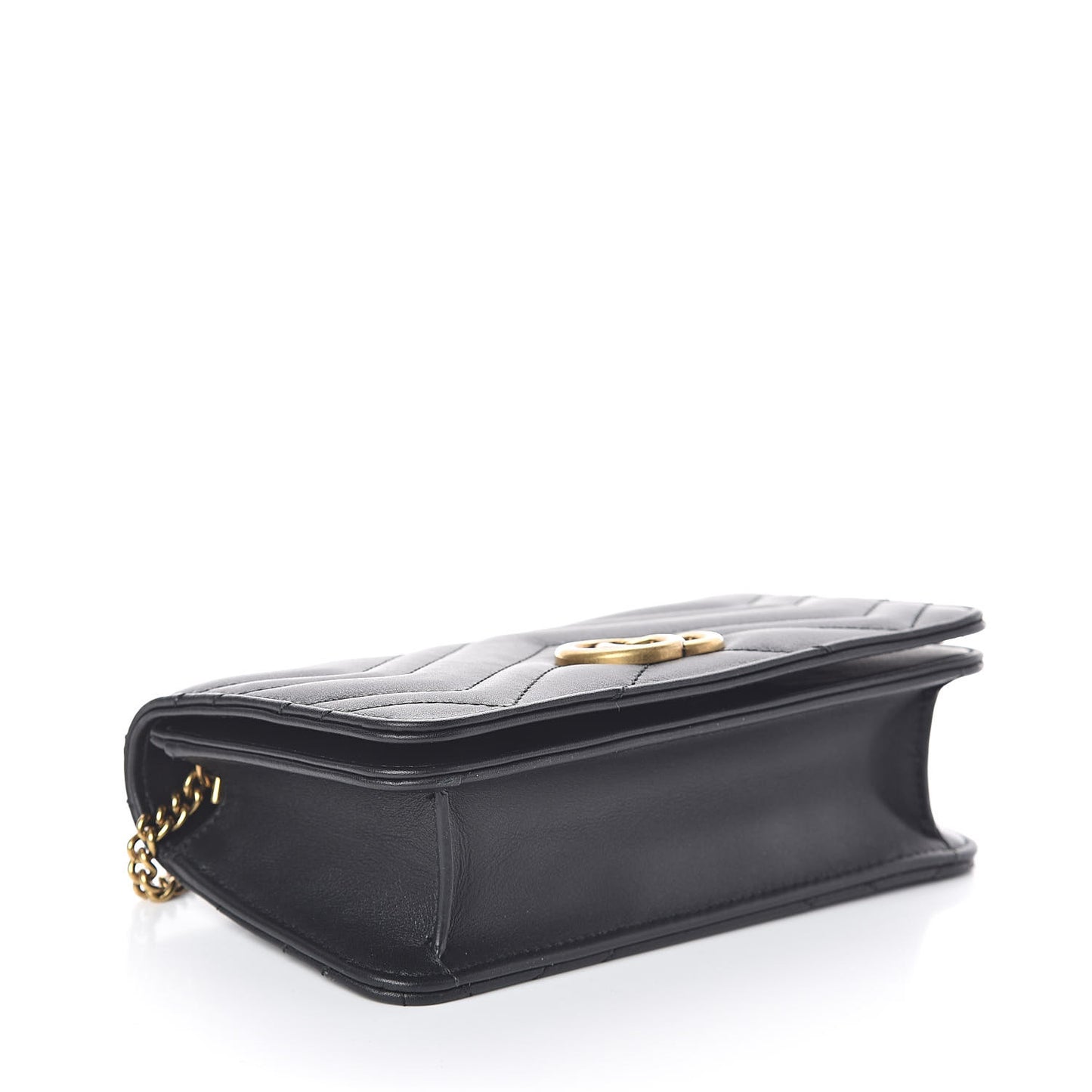 Calfskin Matelasse GG Marmont Mini Bag Black