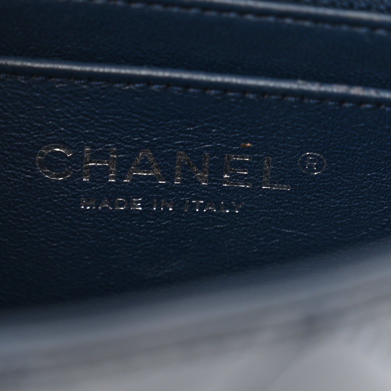 Chanel Patent Calfskin Quilted Mini Rectangular Flap Navy Blue 6 of 11