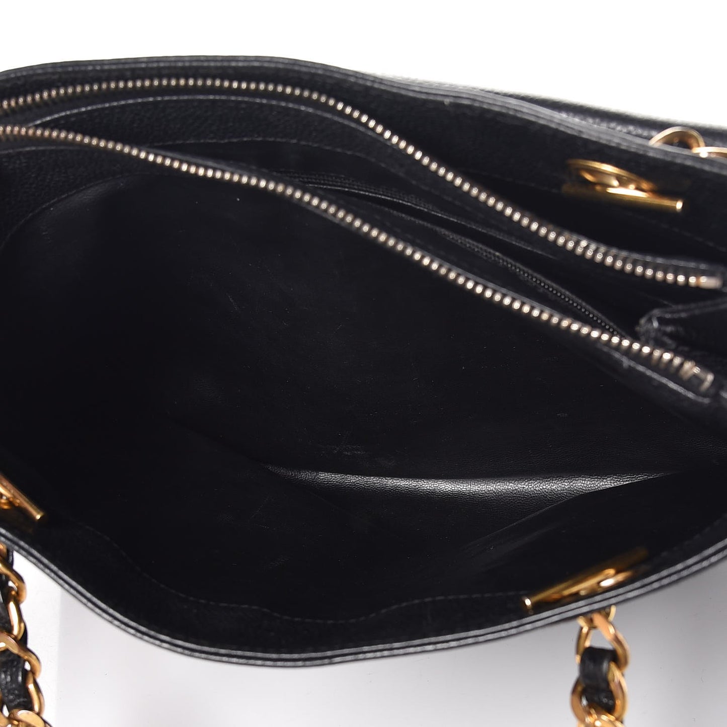 Caviar Flap Shoulder Bag Black