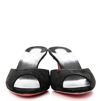 Christian Louboutin Suede Me Dolly 55 Sandals 38.5 Black 2 of 7