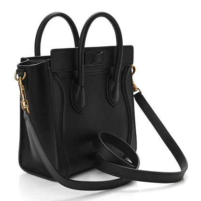 Celine Smooth Calfskin Nano Luggage Black 2 of 11