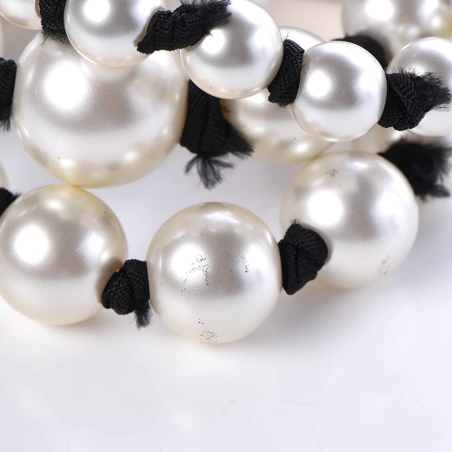 Chanel Pearl Ribbon Multi Strand Bracelet Gold 5 of 7