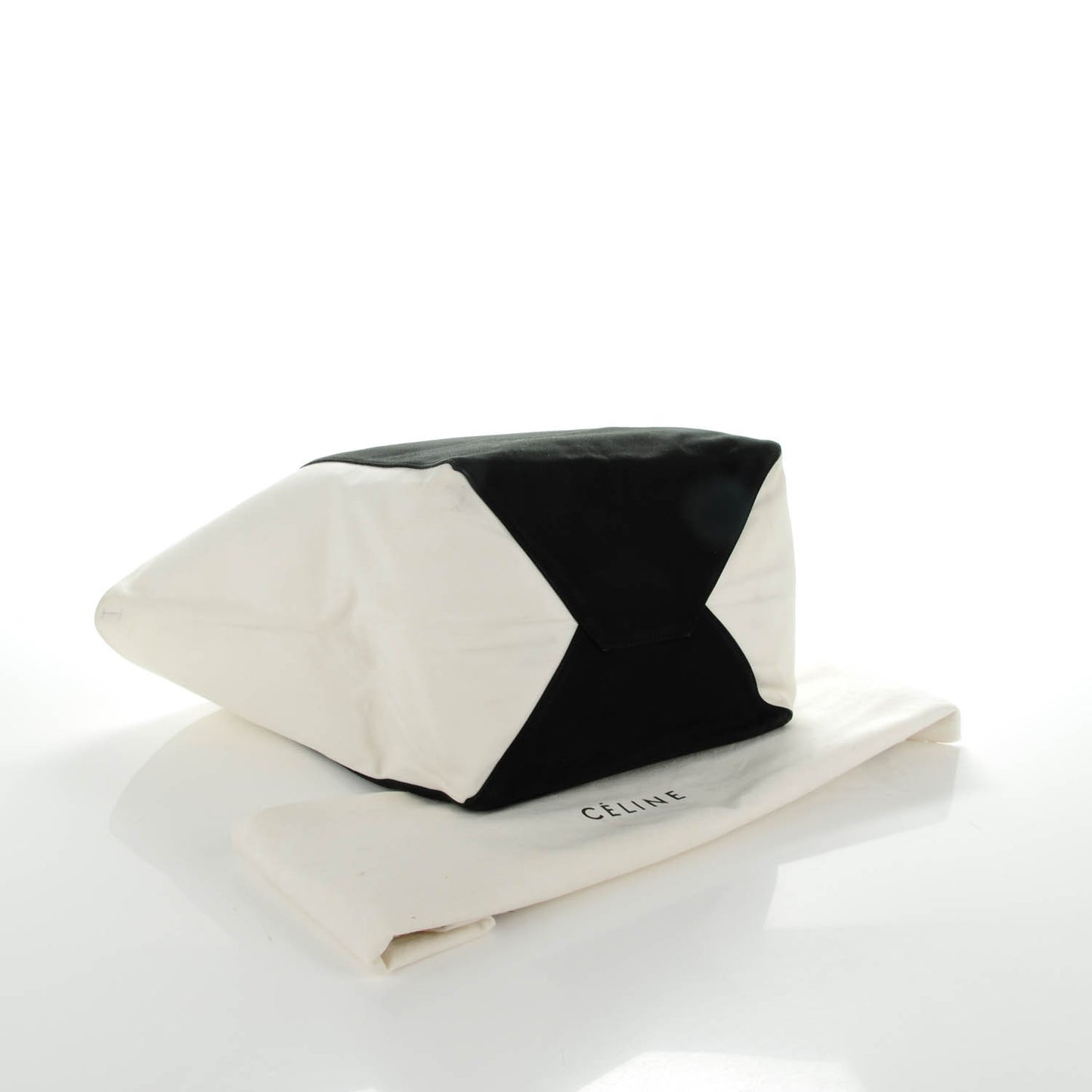 Cotton Large Phantom Luggage Bi-Cabas Black White