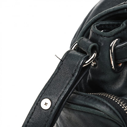 Alexander Wang Lambskin Marti Backpack Bag Washed Black Rhodium Hardware 10 of 14