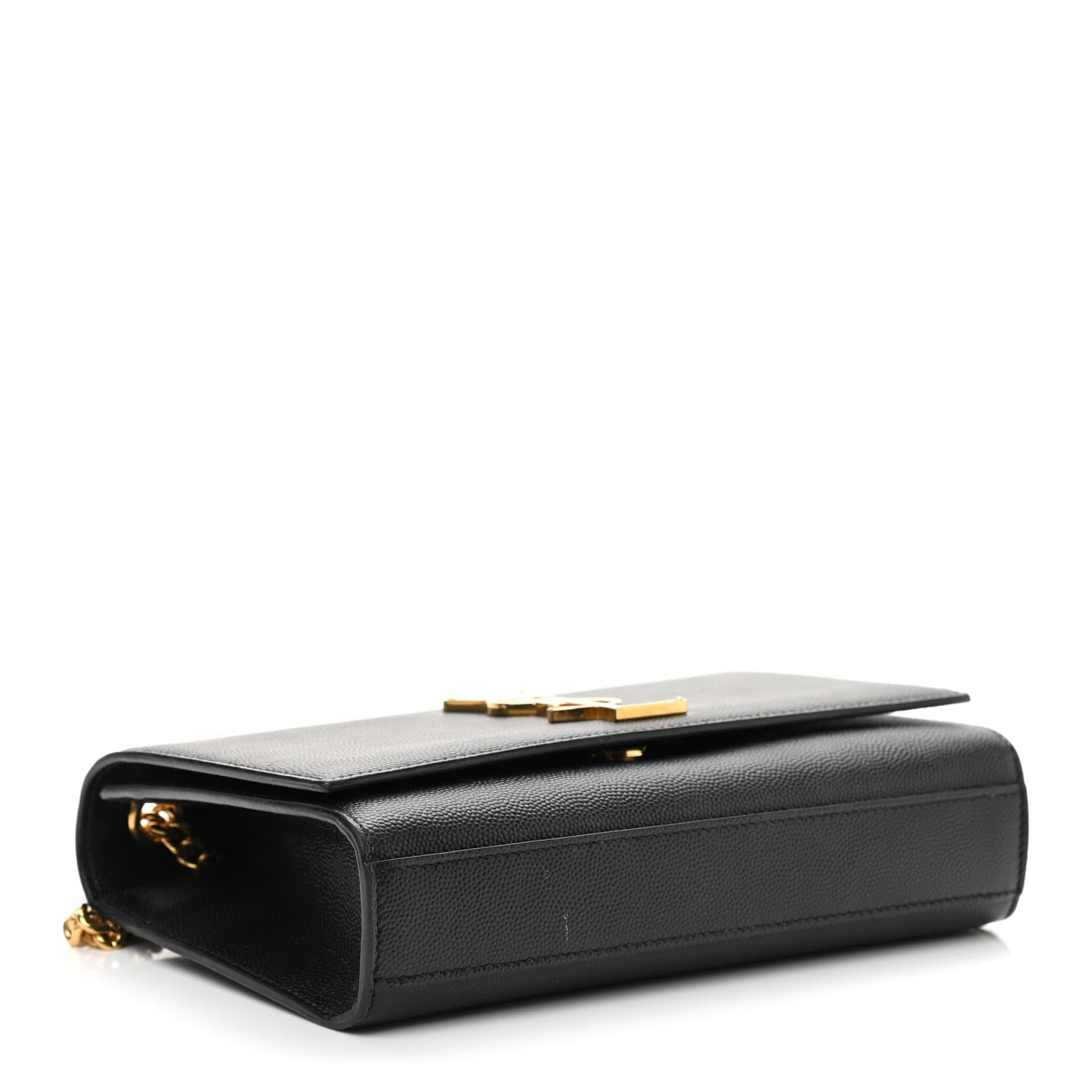 Saint Laurent Grain De Poudre Small Monogram Kate Satchel Black 4 of 12