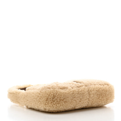 Saint Laurent Shearling Le 5 A 7 Mini Hobo Natural Beige 4 of 10