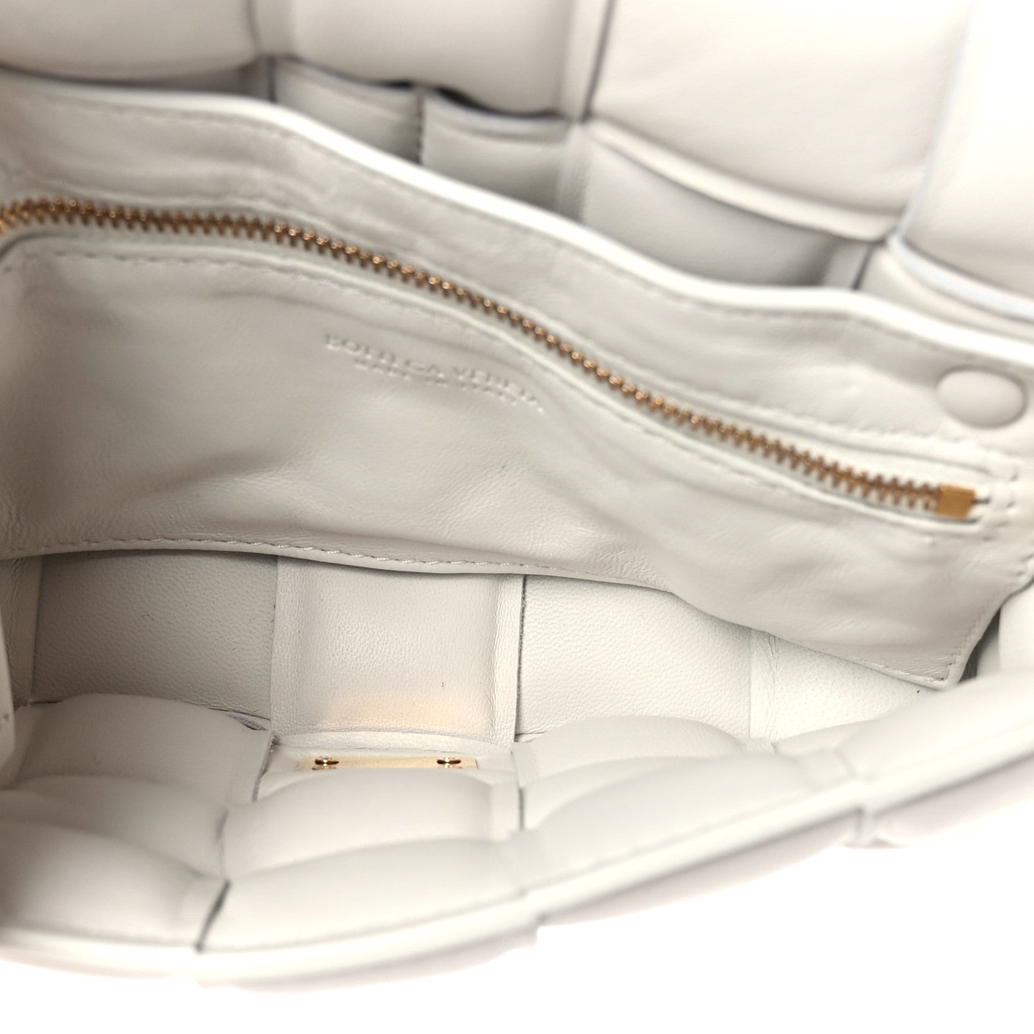 Bottega Veneta Nappa Maxi Intreccio Small Padded Cassette Crossbody Bag White White 5 of 8