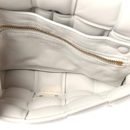 Bottega Veneta Nappa Maxi Intreccio Small Padded Cassette Crossbody Bag White White 5 of 8