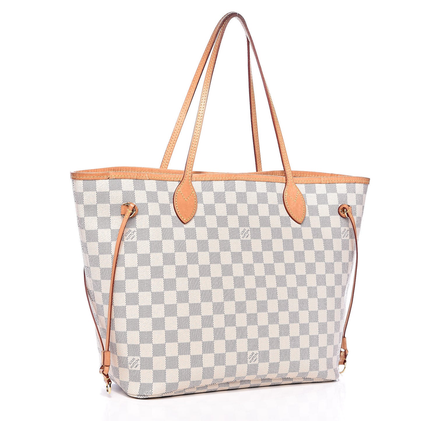 Damier Azur Neo Neverfull MM Rose Ballerine