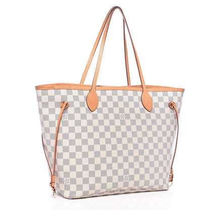 Louis Vuitton Damier Azur Neo Neverfull MM Rose Ballerine 3 of 15