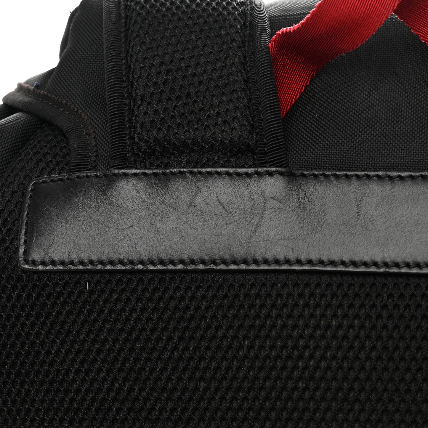 Techno Canvas Web Double Buckle Backpack Black