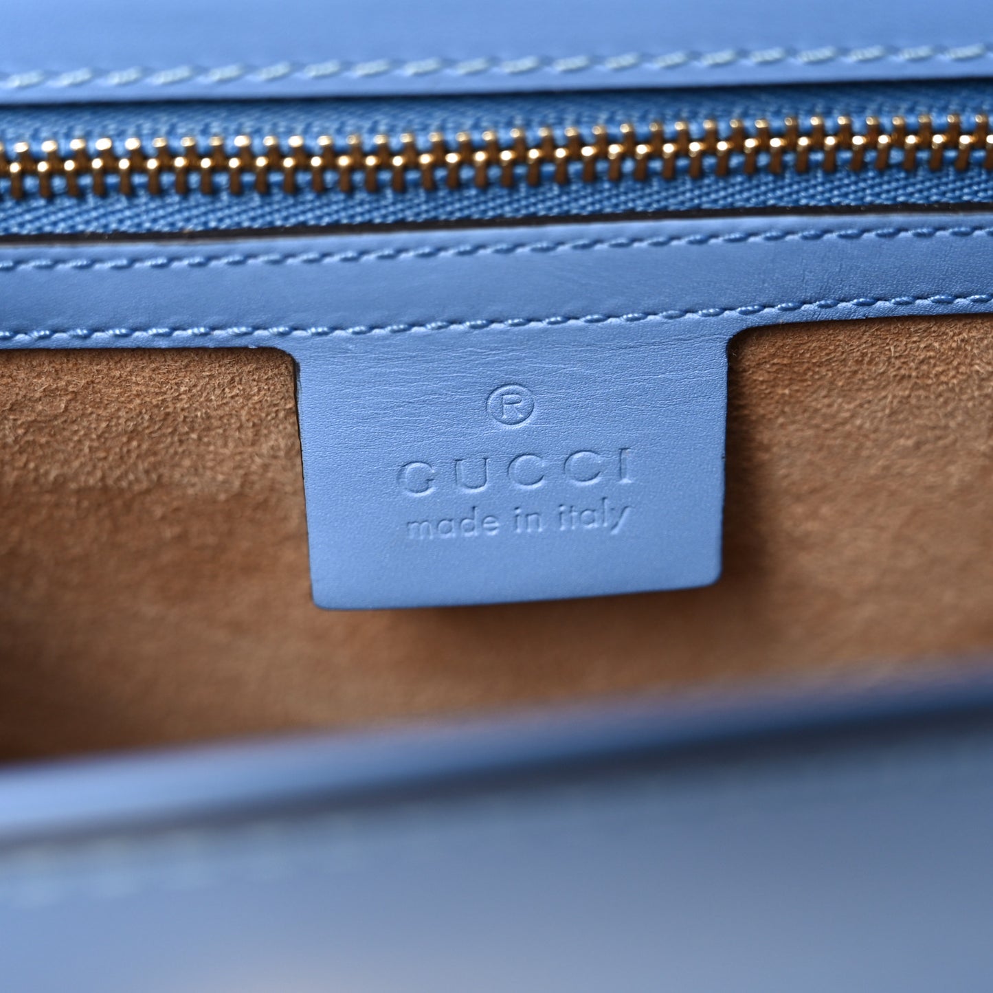 Calfskin Small Sylvie Shoulder Bag Clear Sky Blue