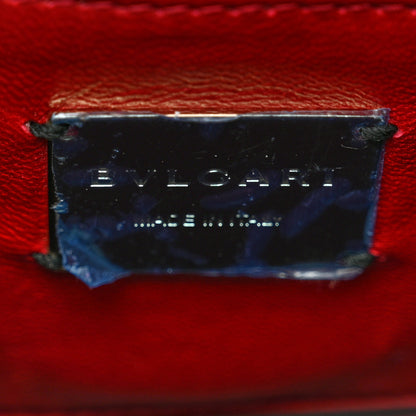 Bulgari Calfskin Star Studded Serpenti Forever Crossbody Bag Red 7 of 10