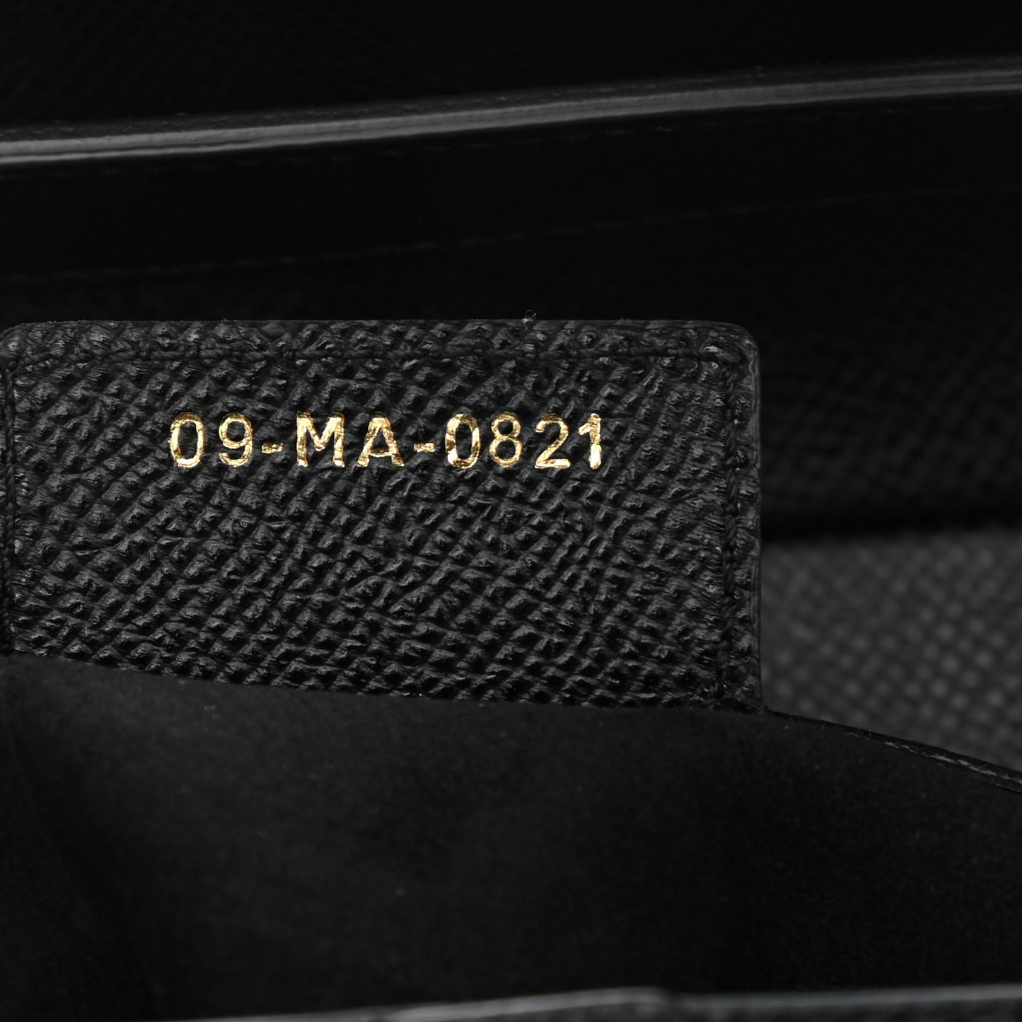 Grained Calfskin Saddle Bag Black