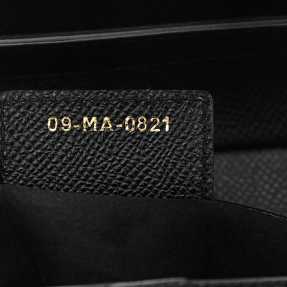 Christian Dior Grained Calfskin Saddle Bag Black 7 of 11