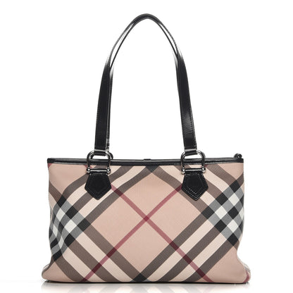 Burberry Supernova Check Regent Tote Black 1 of 8