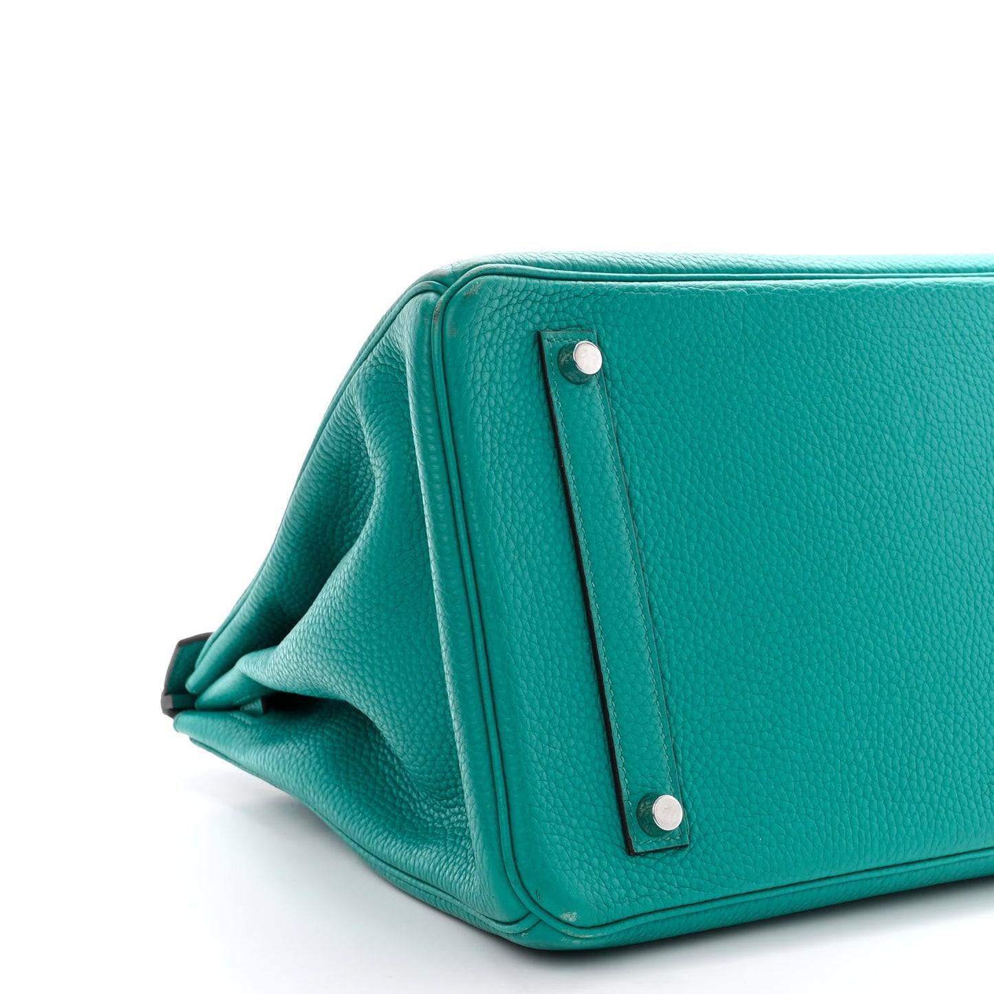 Taurillon Clemence Birkin 35 Bleu Paon