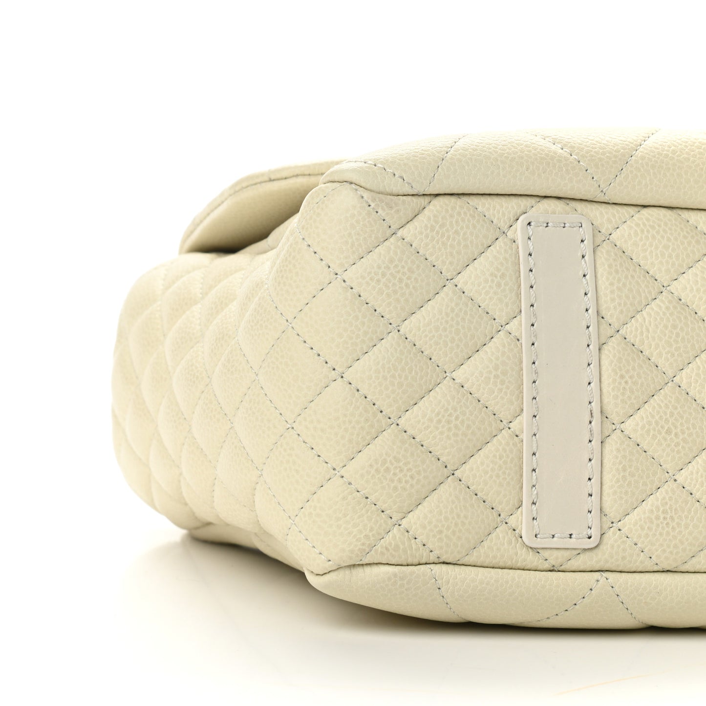 Caviar Quilted Coco Casual Flap Ivory