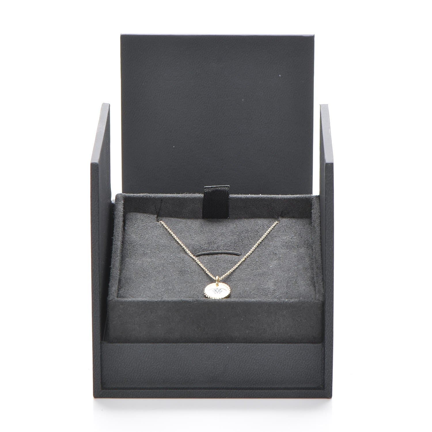 David Yurman 18K Yellow Gold Blue Sapphire Diamond Evil Eye Necklace 7 of 8
