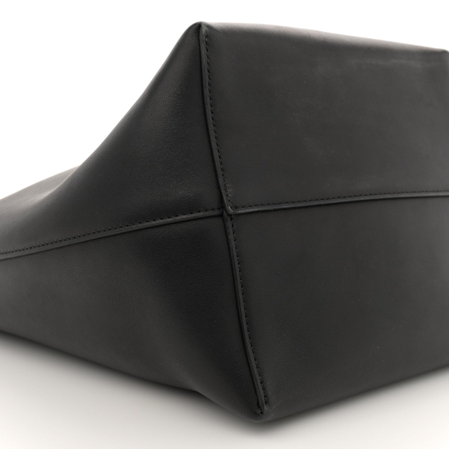 Polished Saddle Calfskin Medium N/S Park Tote Black