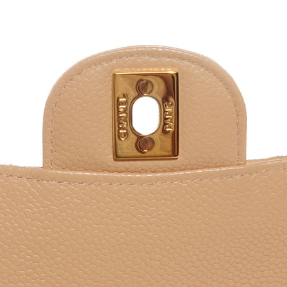 Chanel Caviar Quilted Medium Double Flap Beige Clair 6 of 9