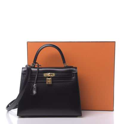 Hermes Box Kelly Sellier 25 Black 11 of 11
