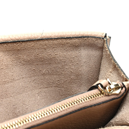 Valentino Garavani Pebbled Calfskin Rockstud Wallet On Chain Poudre 11 of 12