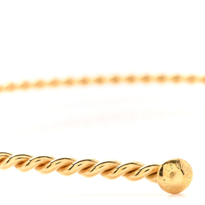 Louis Vuitton Brass Enamel Monogram Sweet Headband Gold 5 of 6