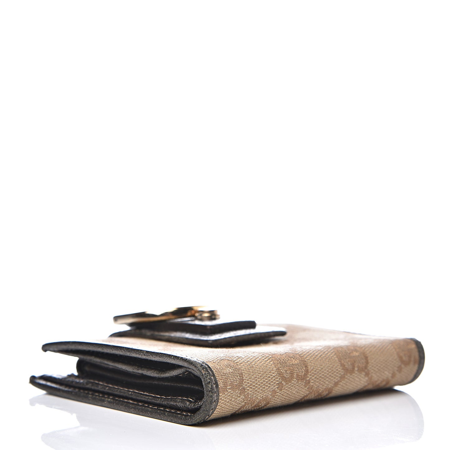 Monogram Abbey Compact Wallet Dark Brown