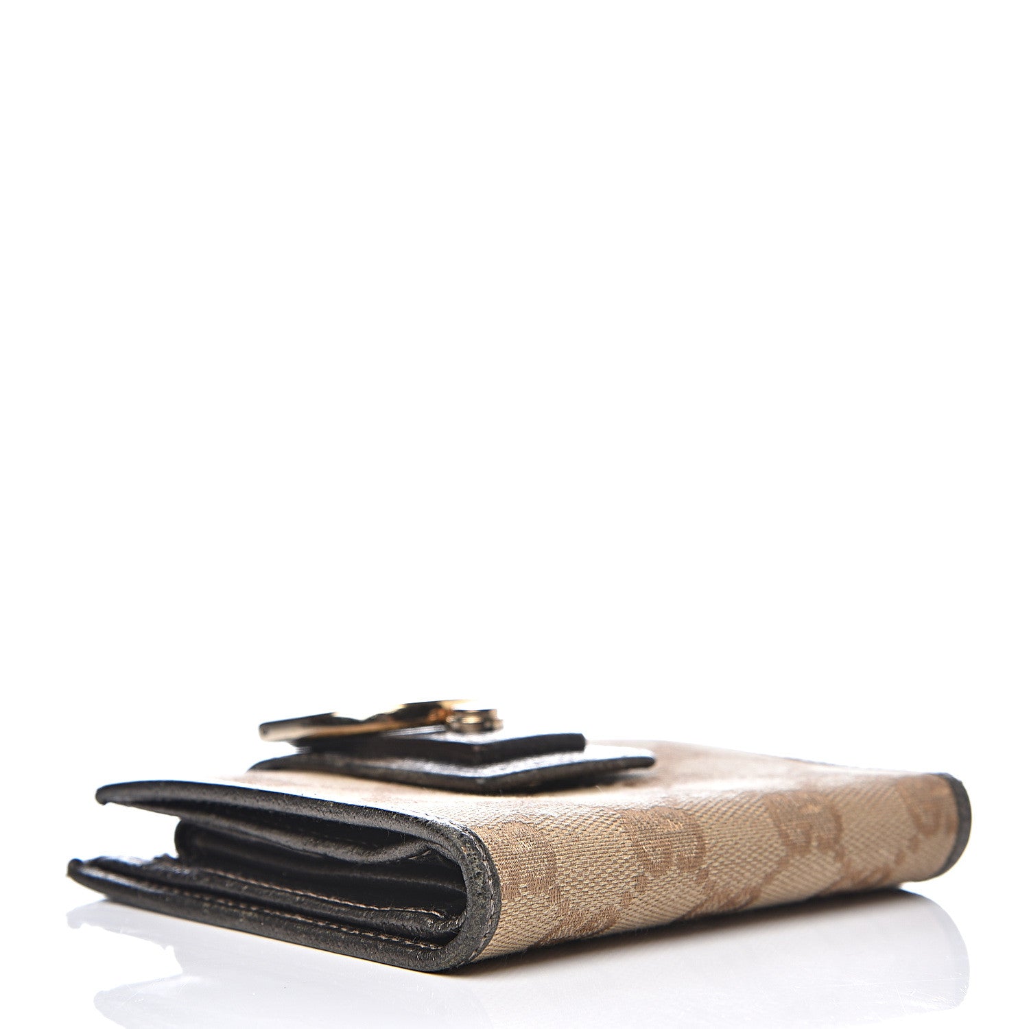 Gucci Monogram Abbey Compact Wallet Dark Brown 3 of 11