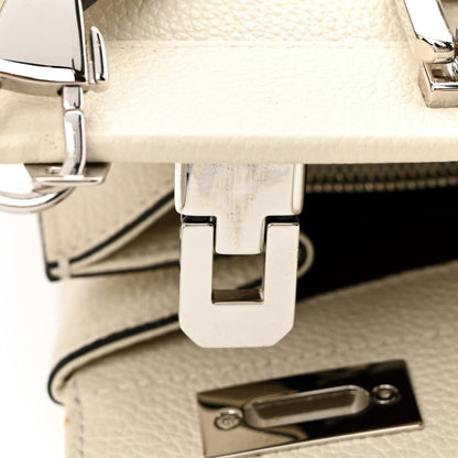 Gucci Grainy Calfskin Small Zumi Top Handle Bag Mystic White 11 of 14