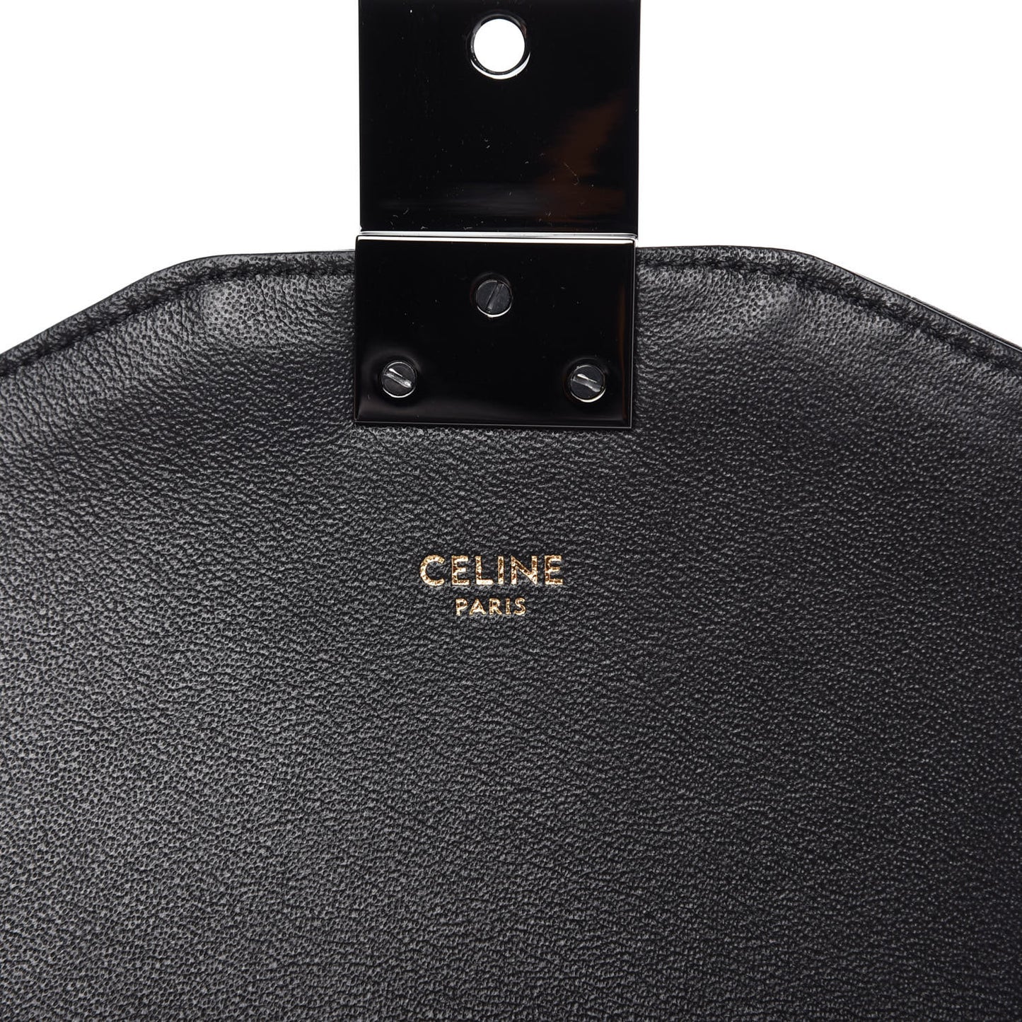 Calfskin Quilted Medium C Bag Black