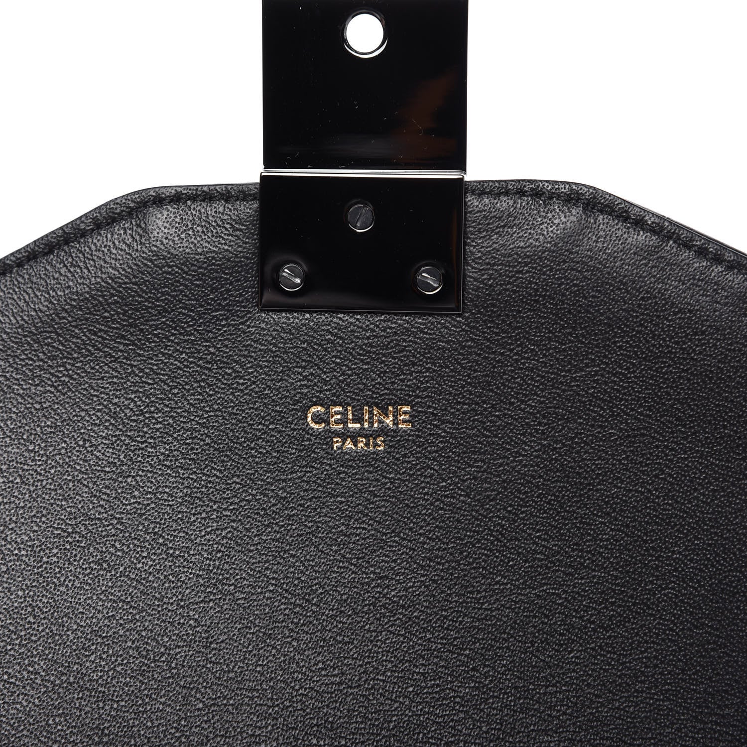 Celine Calfskin Quilted Medium C Bag Black 8 of 10