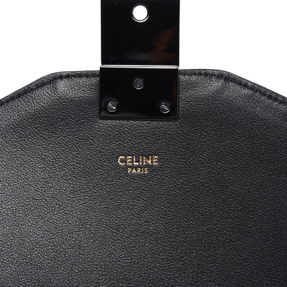 Celine Calfskin Quilted Medium C Bag Black 8 of 10