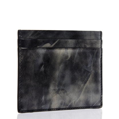 Christian Louboutin Textured Calfskin Print Card Holder Grey 3 of 9