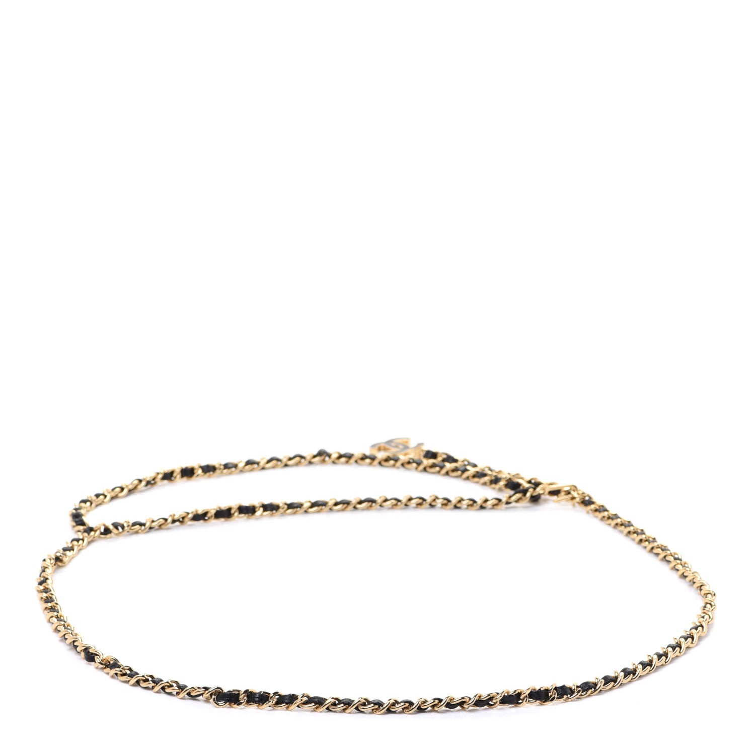 Chanel Lambskin Enamel CC Chain Belt Black Gold 2 of 5