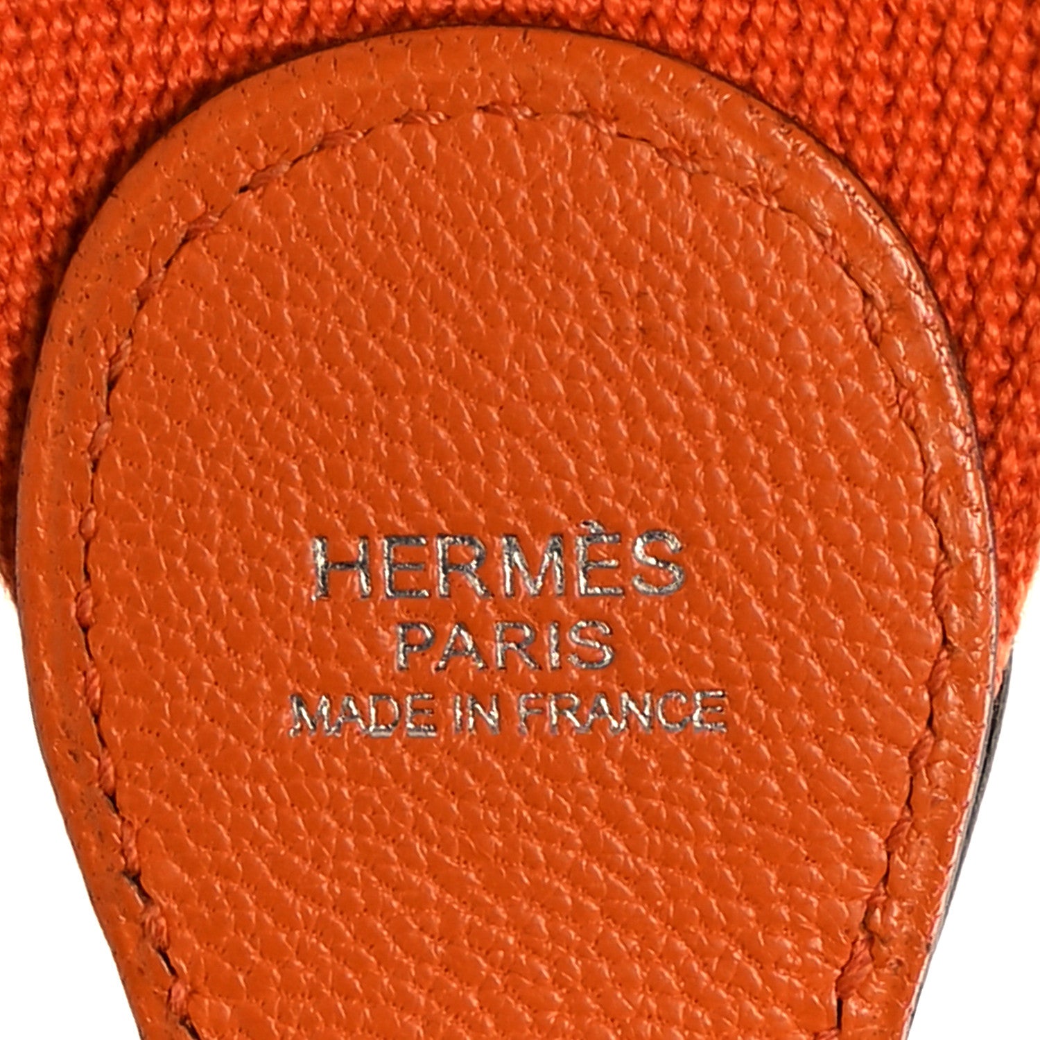 Hermes Toile Clemence Shoulder Strap Orange 4 of 4
