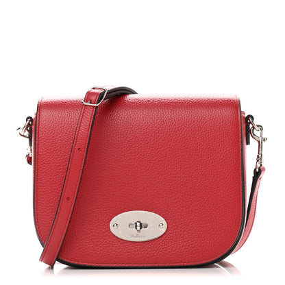 Mulberry Classic Grained Calfskin Small Darley Satchel Scarlet 1 of 8
