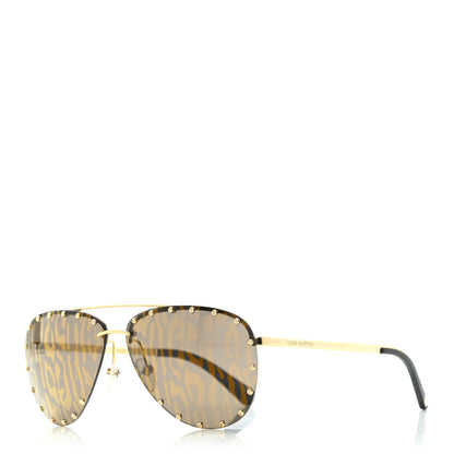 Louis Vuitton Aviator Sunglasses Z1115U Brown 1 of 9