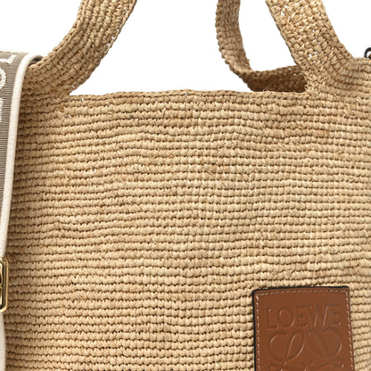 Loewe Raffia Mini Slit Tote Bag Natural Tan 7 of 11
