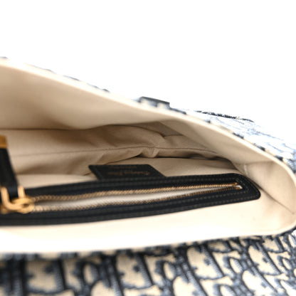 Christian Dior Oblique Saddle Bag Blue 5 of 11