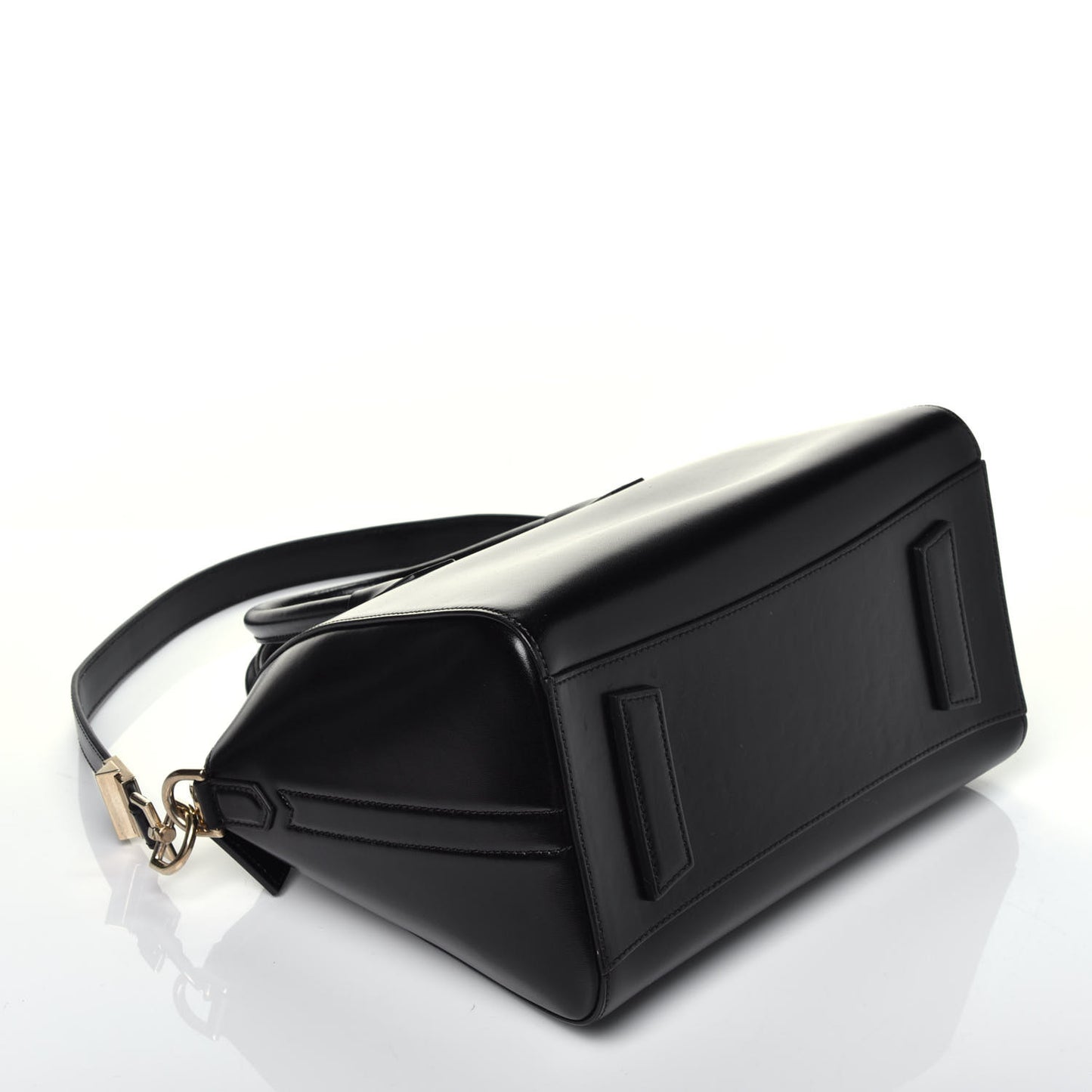 Shiny Lord Calfskin Medium Antigona Black