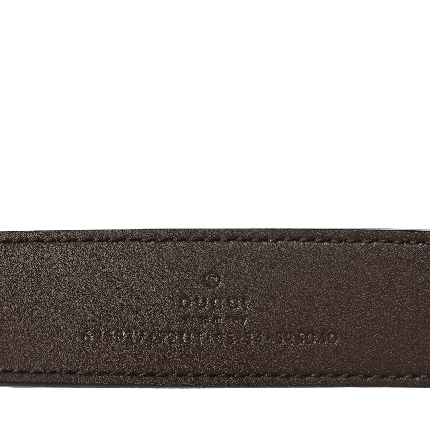 Gucci GG Supreme Monogram Matte Plutone Calfskin Double G 30mm Belt 85 34 Beige Ebony New Acero 4 of 6