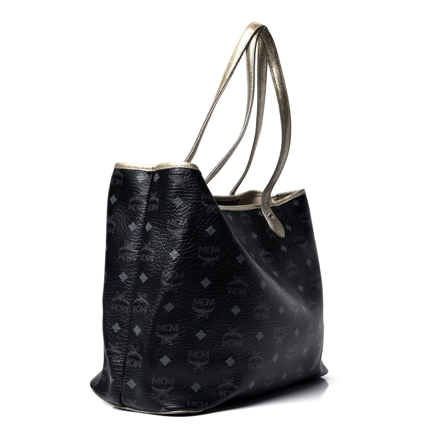Visetos Striped Munich Lion Tote Black