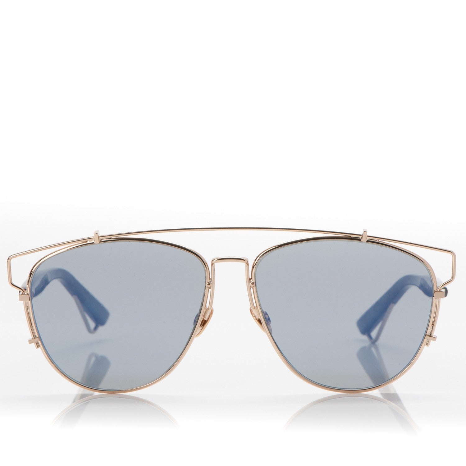 Christian Dior Technologic Sunglasses Gold Blue 2 of 8