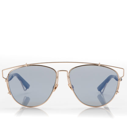 Christian Dior Technologic Sunglasses Gold Blue 2 of 8