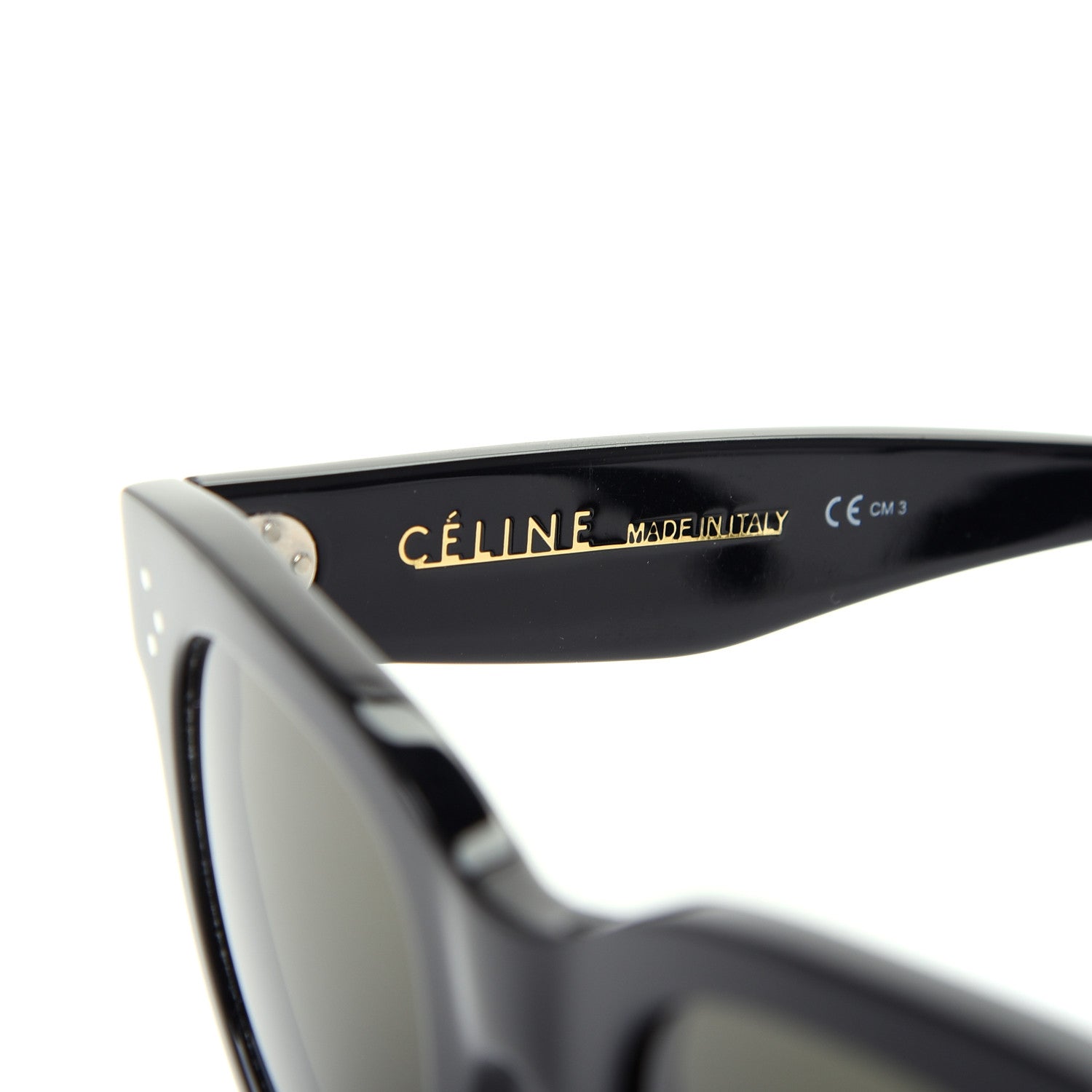 Celine Acetate New Audrey Sunglasses CL 41053/S Black 5 of 8